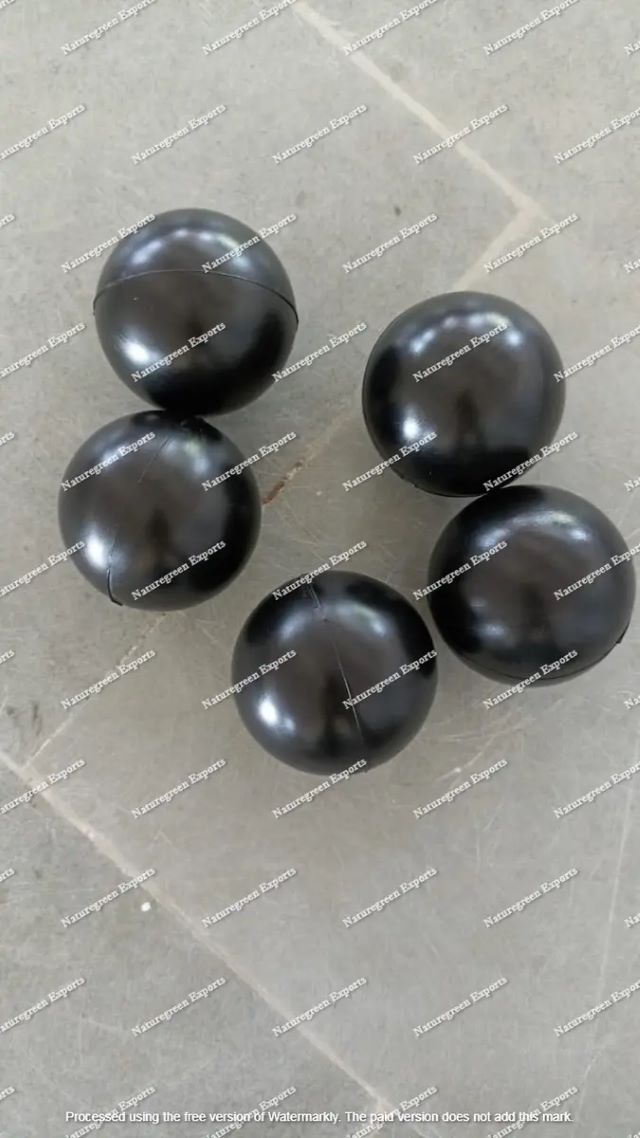 Bird deterrent floating balls on industrial chemical pond